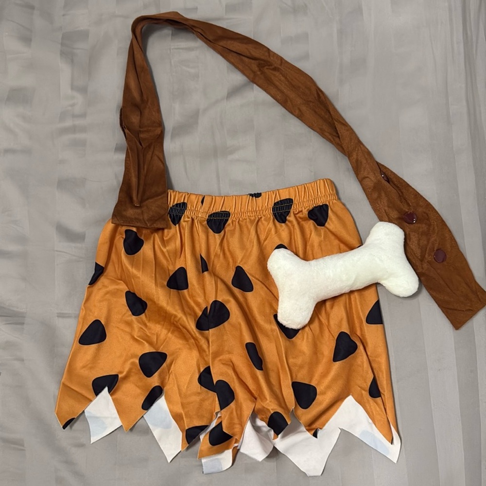 The flintstones Bam bam costume 2T never worn